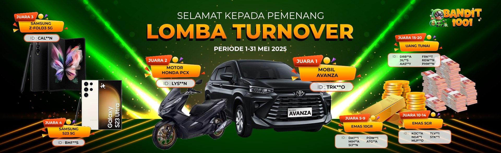 Lomba Turnover Mei
