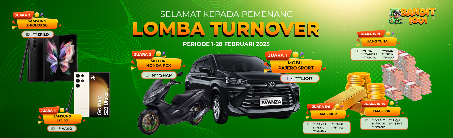 Lomba Turnover Febuary